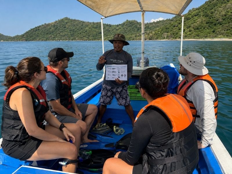 Safety Briefing for a Private Whale Shark Tour in Sumbawa