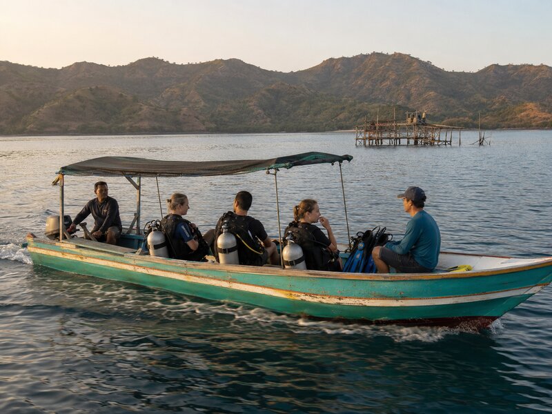 saleh bay local dive boat